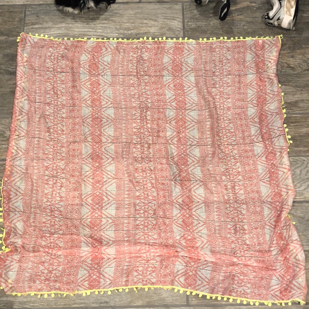 Aeropostale Pink Tribal Print Scarf